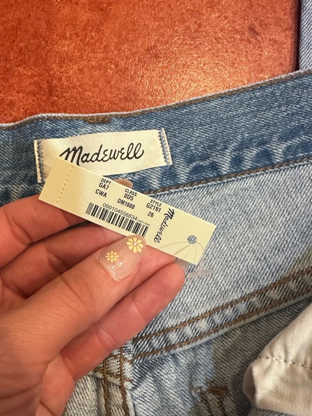 Madewell The Perfect Vintage Jean Embroidered Edition Size 26 - Picture 8 of 8